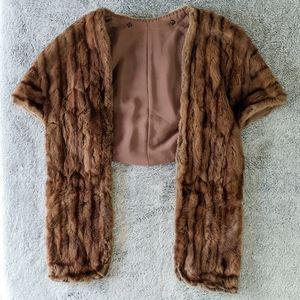 Real Fur Mink Cape/ Stole